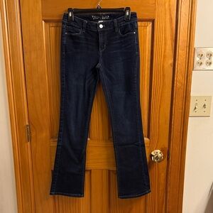 White House Black Market Dark Blue Boot Cut Jeans. Size 2 short
